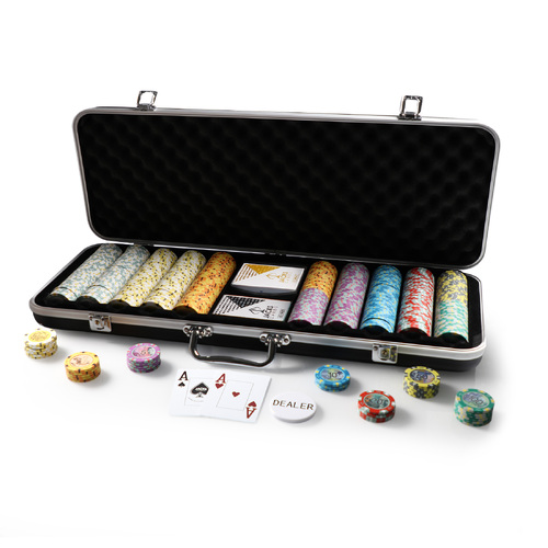 Aus Design 500 Chip Black Poker Set