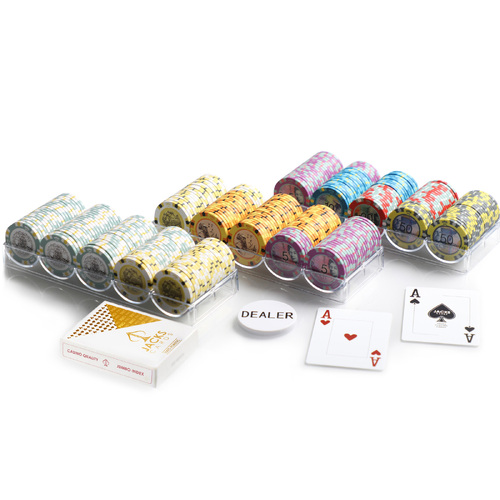 Aus Design 300 Chip Rack Poker Bundle