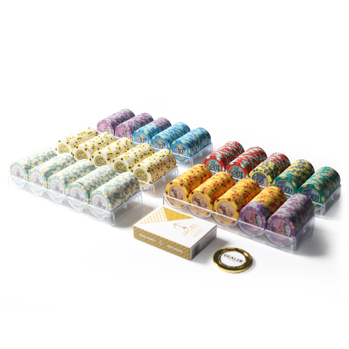 Aus Design 500 Chip Rack Poker Bundle