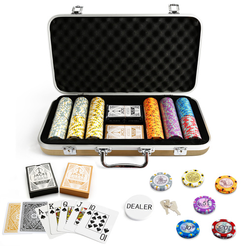 Aussie Currency 300 Chip Gold Case Set