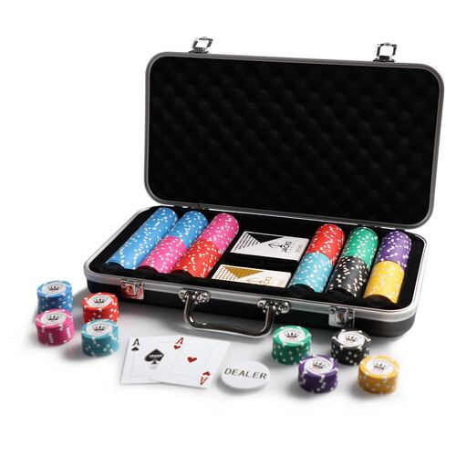 Crown Millions 300 Chip Black Case Set