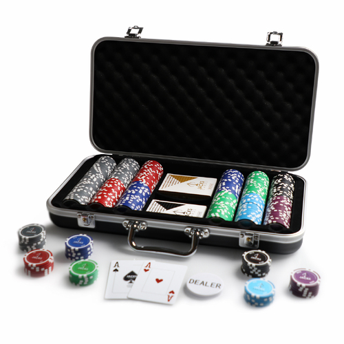 Jacks Casino 300 Chip Black Case Set