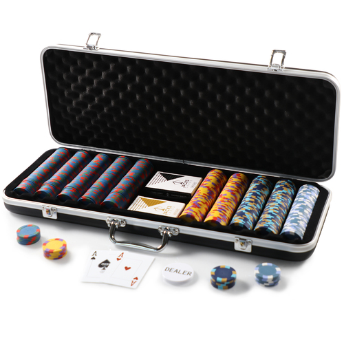 Bold Pyramid 500 Chip 14g Black Case Set
