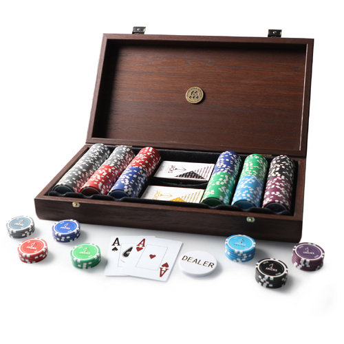 Jacks Casino x Majestic Walnut 300 Case Poker Set