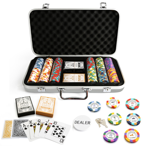 Cleopatra's 300 Chip Silver Case Set