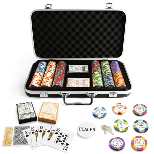 Cleopatra's 300 Chip Black Case Set