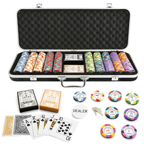 Cleopatra's 500 Chip Black Case Set