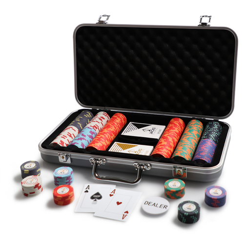 Port Royal 300 Chip Silver Case Set