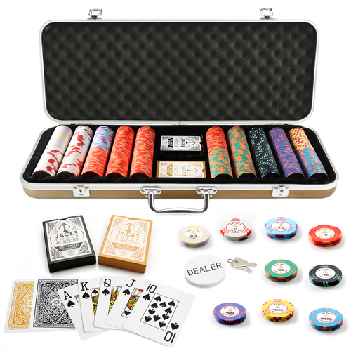 Port Royal 500 Chip Gold Case Set