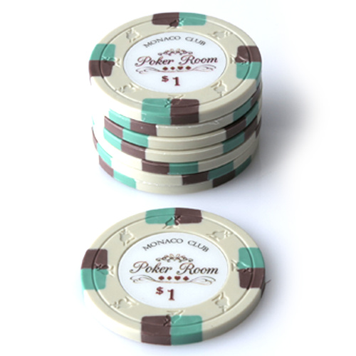 25 x $1 Monaco Club Poker Chip