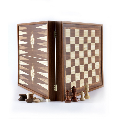 2 In 1 Combo Classic Board - Chess / Backgammon