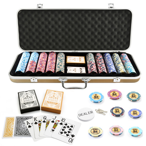 Mercury Macau 500 Chip Gold Case Set