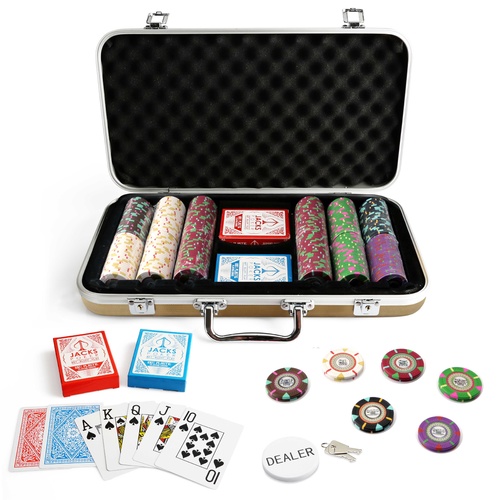 The Mint 300 Chip Gold Case Set
