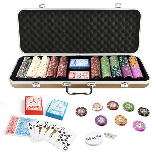 The Mint 500 Chip Gold Case Set