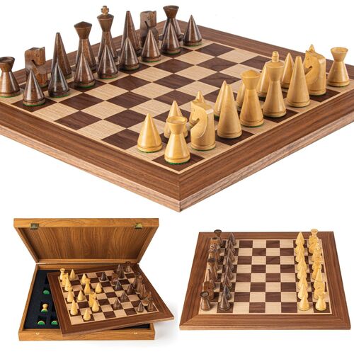 Orion Chess Set w/ Modern Pieces 40cm x 40cm