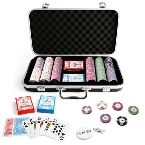 Milano 300 Chip Black Case Set