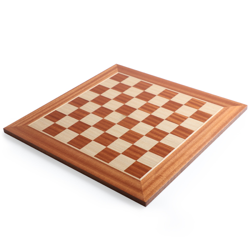 Manopoulos Mahogany Chess Board (Board Only)