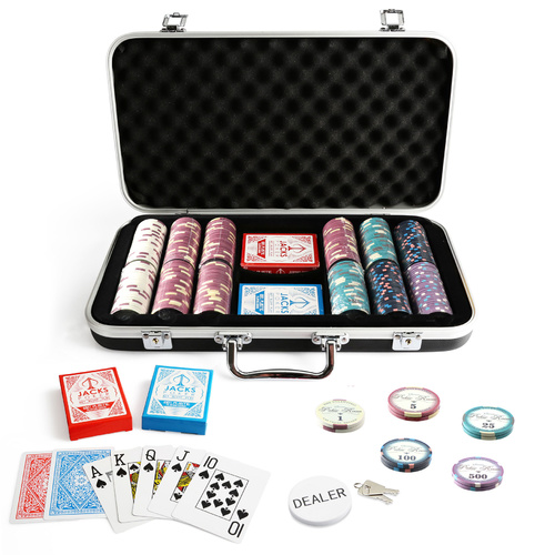 Nevada Valentino 300 Chip Black Case Set
