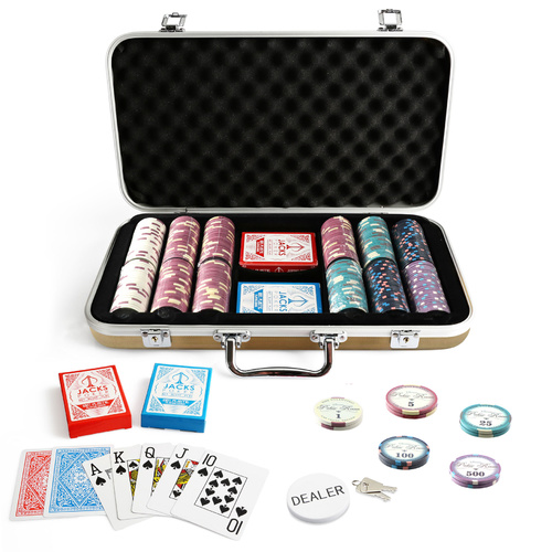 Nevada Valentino 300 Chip Gold Case Set