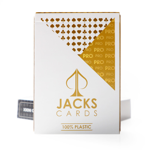 JACKS PRO Plastic Playing Cards - Gold - 1 Deck