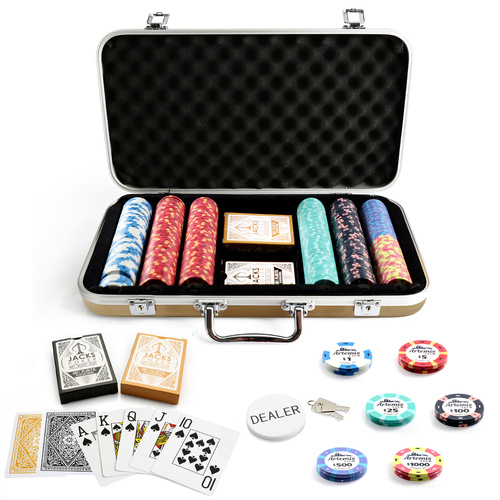 Artemis Club 300 Chip Gold Case Set