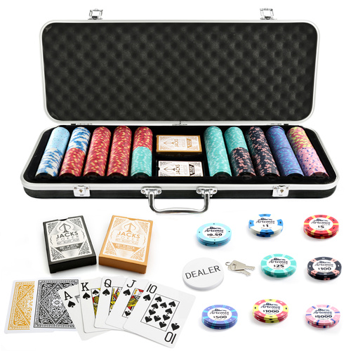 Artemis Club 500 Chip Black Case Set