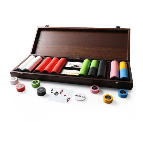 The Diamond x Majestic Walnut 500 Case Poker Set