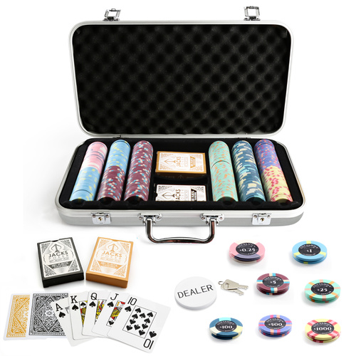 Lucky Luciano's 300 Chip Silver Case Set