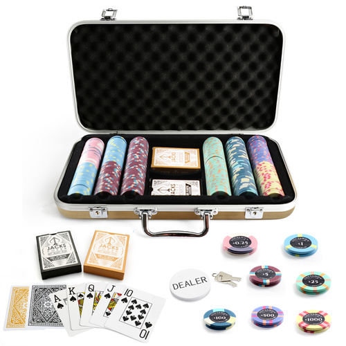 Lucky Luciano's 300 Chip Gold Case Set