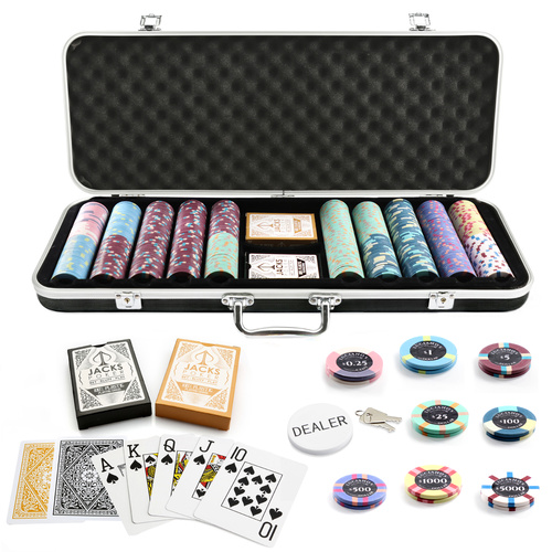 Lucky Luciano's 500 Chip Black Case Set