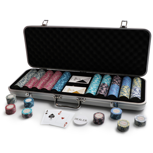 Casino Royale 500 Chip Silver Case Set