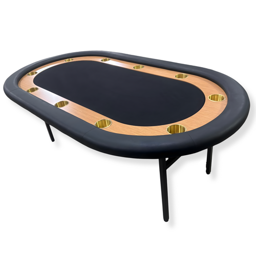 Ivey Series PRO Black 10 Seater 82" Poker Table 