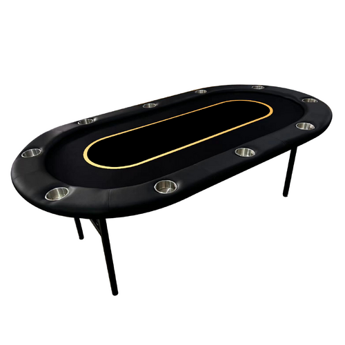 League Series PRO Black 10 Seater Poker Table