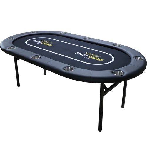 League Series PRO Black 10 Seater Table - Poker Champ