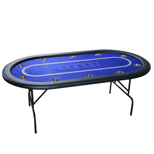 League Series Blue 10 Seater Poker Table
