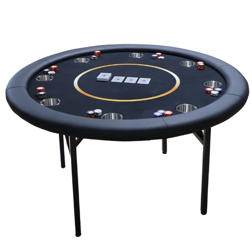 League Series PRO Black 8 Seater Round Table