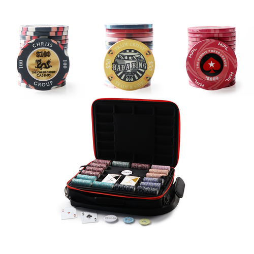 Custom 1000 Chip Viper Case Poker Set