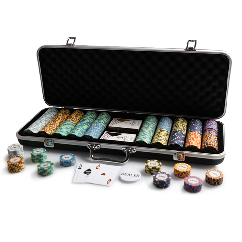 Monte Carlo 500 Chip Black Case Set
